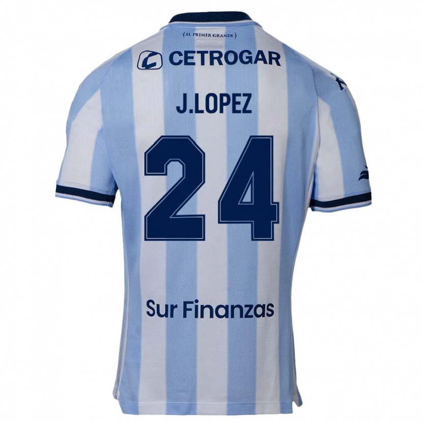 Danxen Homem Camisola Julian Lopez #24 Azul Celeste Principal 2025/26 Camisa