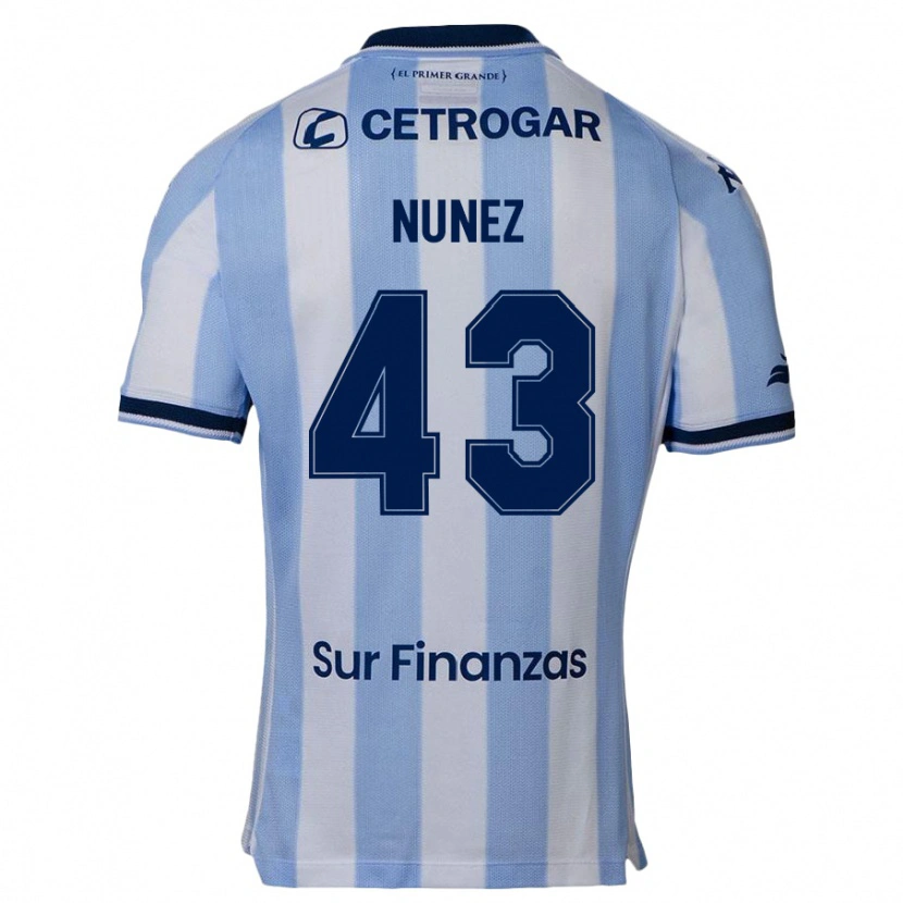 Danxen Homem Camisola Lucas Nunez #43 Azul Celeste Principal 2025/26 Camisa