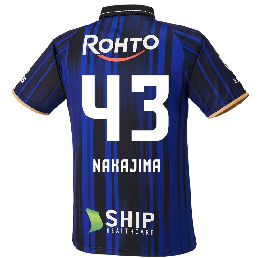 Danxen Homem Camisola Yugo Nakajima #43 Azul Branco Preto Principal 2025/26 Camisa