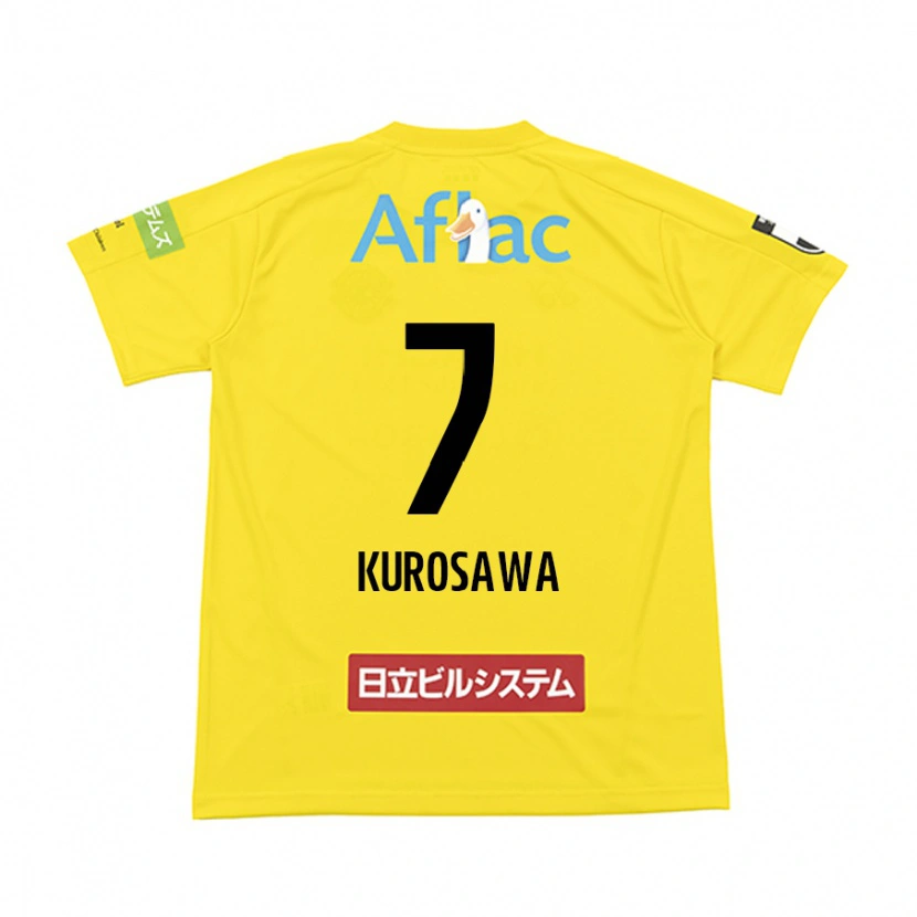 Danxen Homem Camisola Shido Kurosawa #7 Preto Amarelo Principal 2025/26 Camisa