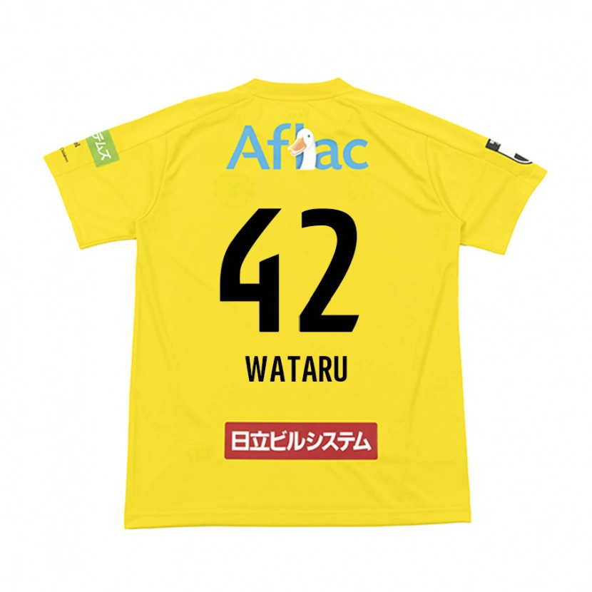 Danxen Homem Camisola Wataru Harada #42 Preto Amarelo Principal 2025/26 Camisa