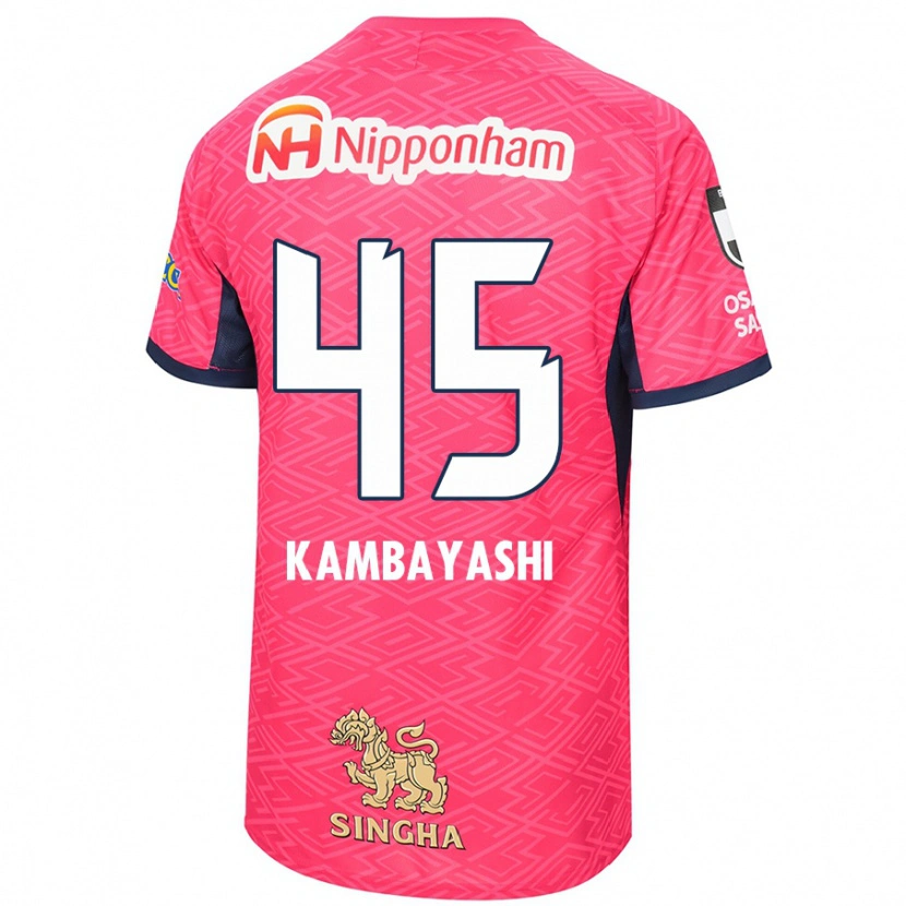 Danxen Homem Camisola Go Kambayashi #45 Rosa Sakura Branco Principal 2025/26 Camisa