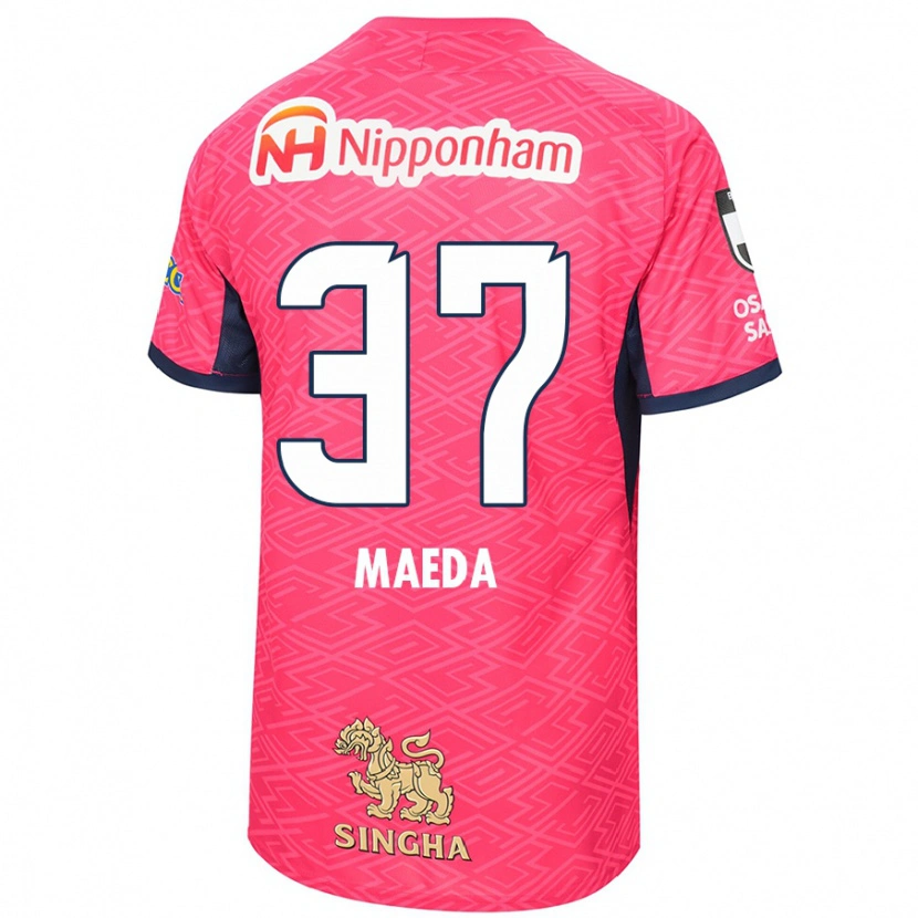 Danxen Homem Camisola Ryudai Maeda #37 Rosa Sakura Branco Principal 2025/26 Camisa