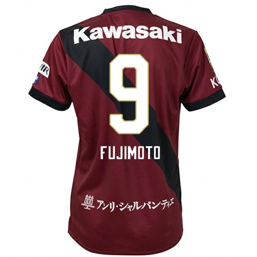 Danxen Homem Camisola Noriaki Fujimoto #9 Bordô Preto Principal 2025/26 Camisa