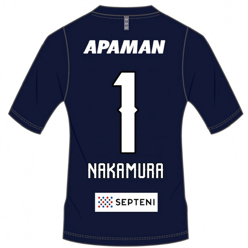 Danxen Homem Camisola Seigo Nakamura #1 Azul Royal Branco Principal 2025/26 Camisa