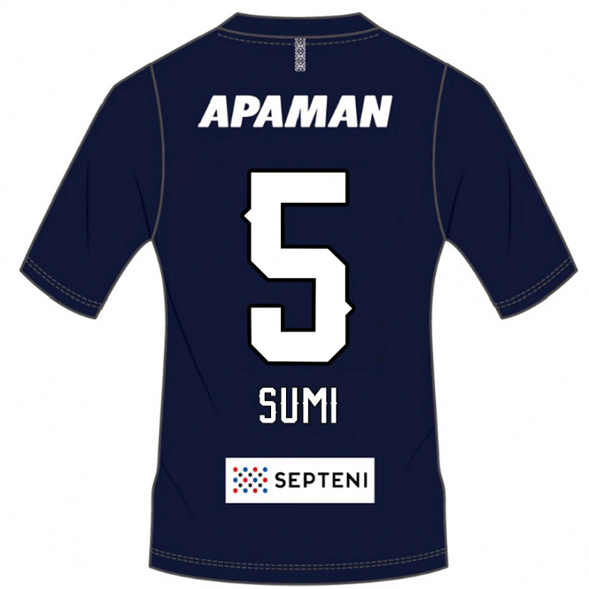 Danxen Homem Camisola Kotaro Sumi #5 Azul Royal Branco Principal 2025/26 Camisa