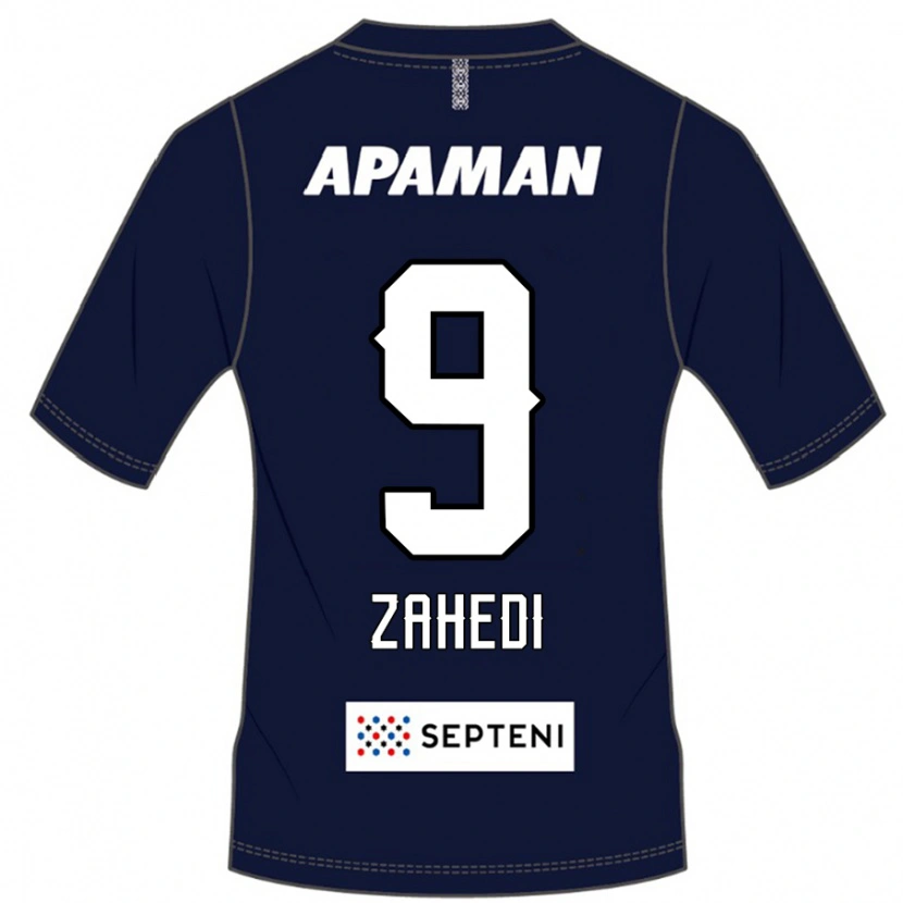 Danxen Homem Camisola Shahab Zahedi #9 Azul Royal Branco Principal 2025/26 Camisa