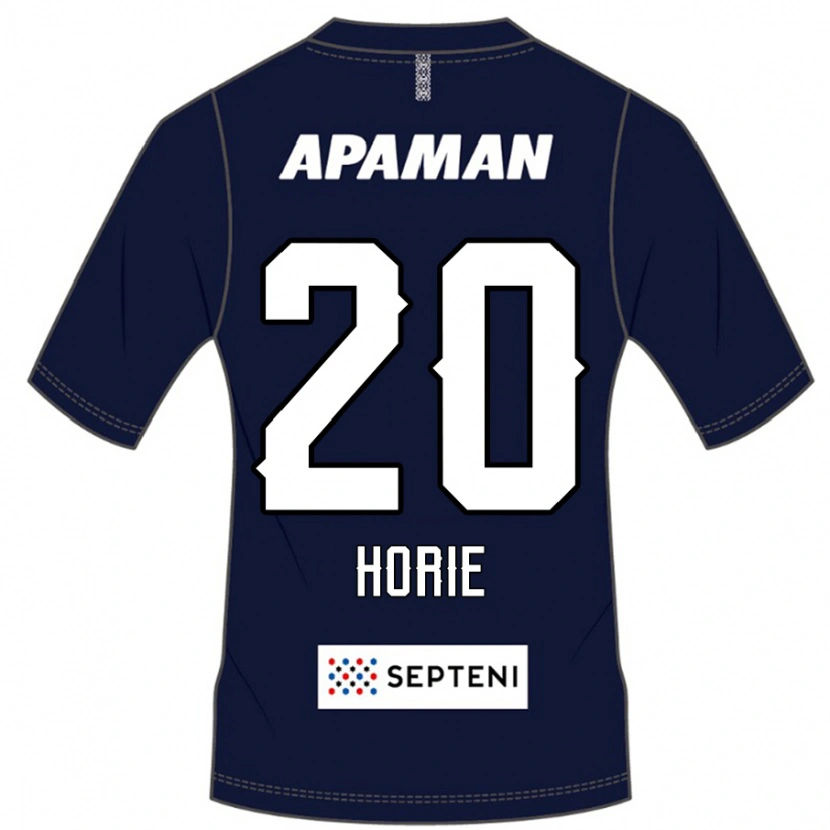 Danxen Homem Camisola Hibiki Horie #20 Azul Royal Branco Principal 2025/26 Camisa