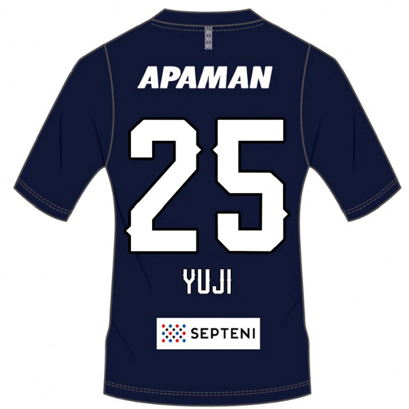 Danxen Homem Camisola Yuji Kitajima #25 Azul Royal Branco Principal 2025/26 Camisa