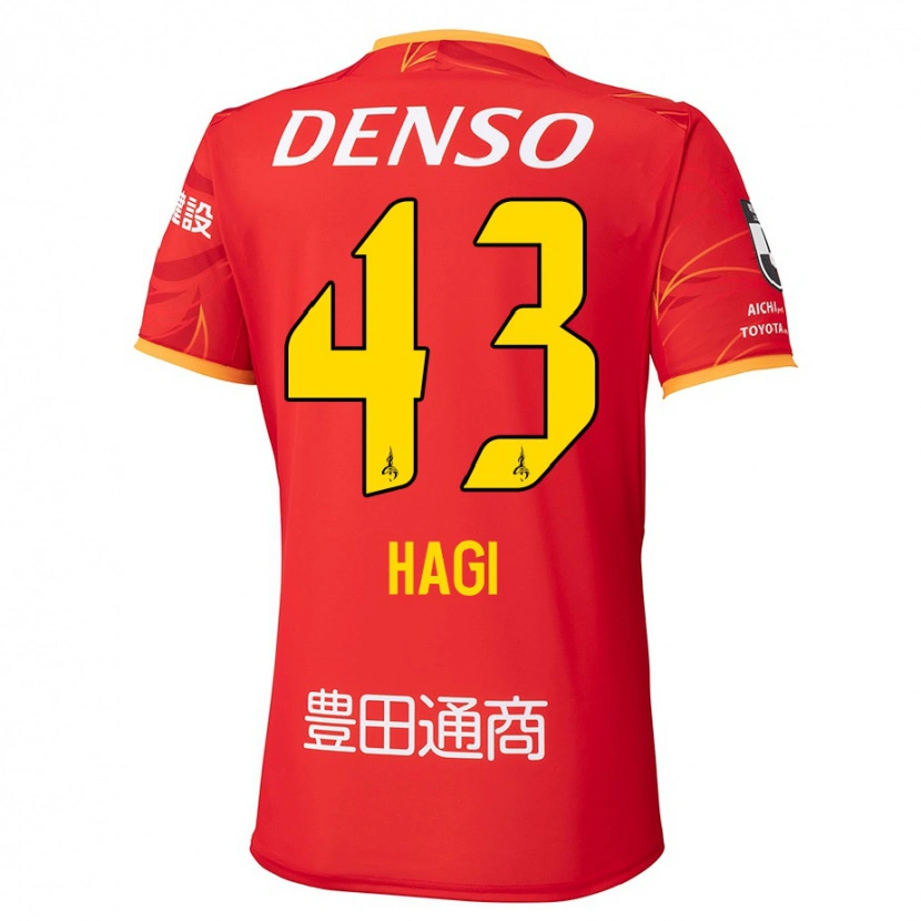 Danxen Homem Camisola Hiroaki Hagi #43 Vermelho Amarelo Principal 2025/26 Camisa