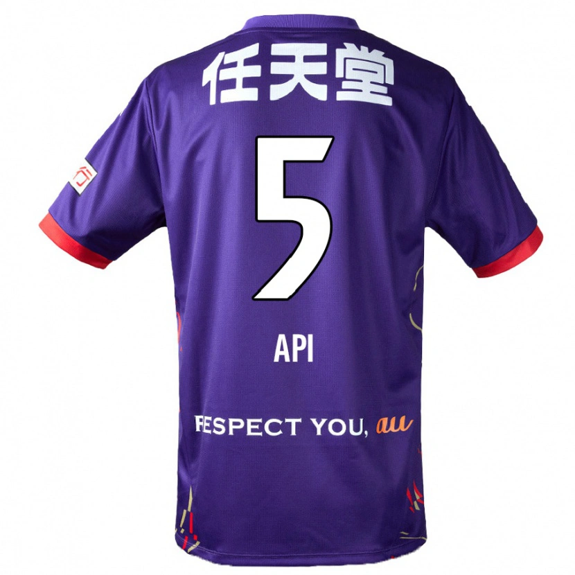 Danxen Homem Camisola Hisashi Appiah Tawiah #5 Roxo Branco Preto Principal 2025/26 Camisa