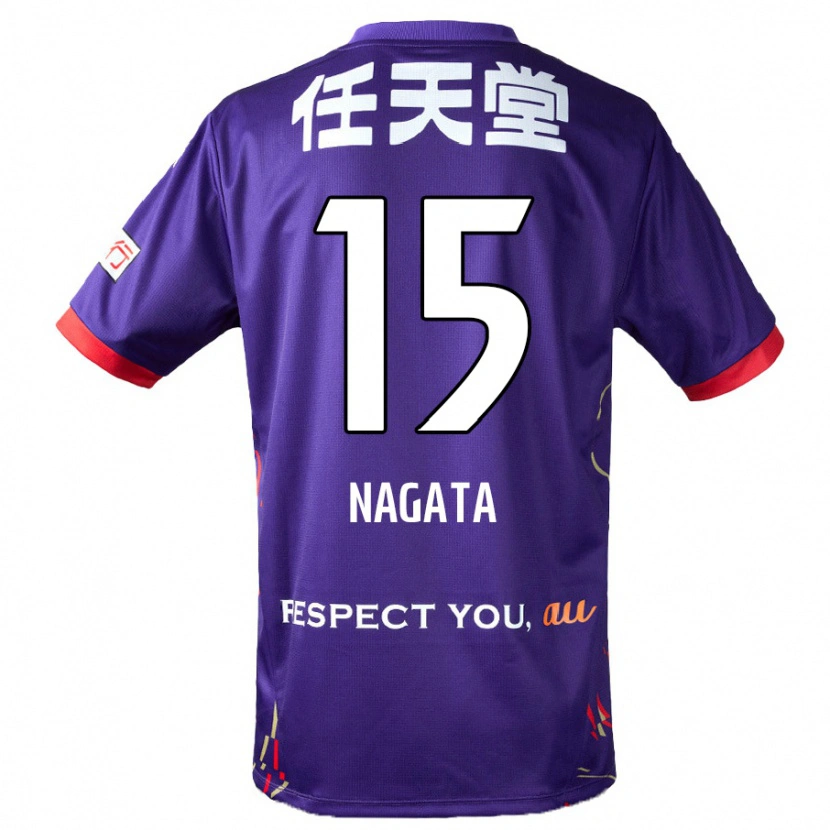 Danxen Homem Camisola Kodai Nagata #15 Roxo Branco Preto Principal 2025/26 Camisa