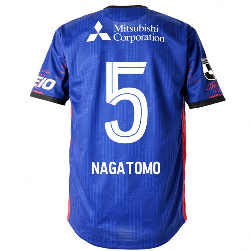 Danxen Homem Camisola Yuto Nagatomo #5 Azul Royal Branco Principal 2025/26 Camisa