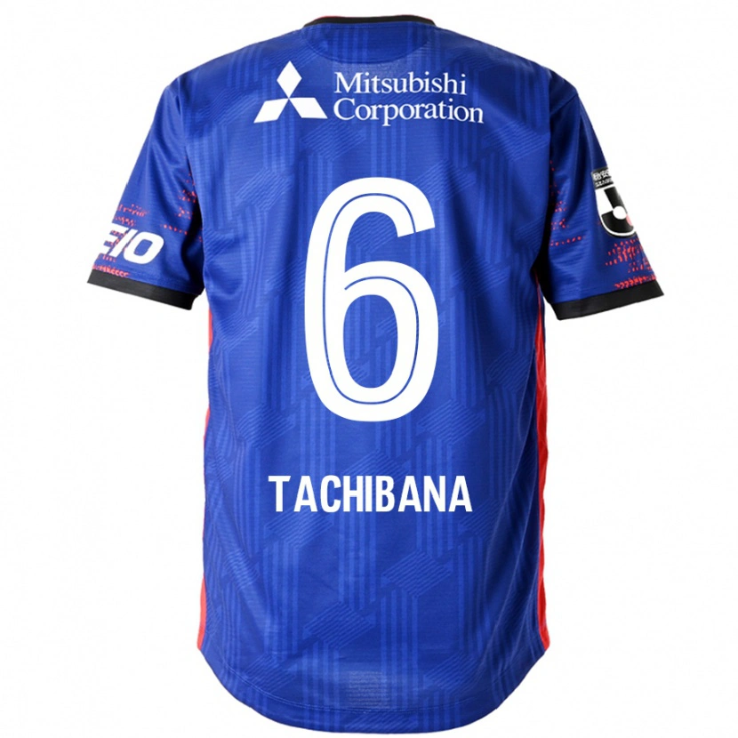 Danxen Homem Camisola Keigo Tachibana #6 Azul Royal Branco Principal 2025/26 Camisa