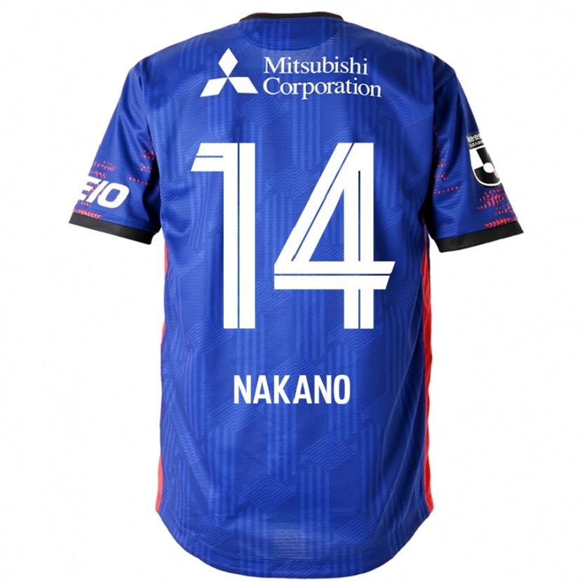 Danxen Homem Camisola Yui Nakano #14 Azul Royal Branco Principal 2025/26 Camisa