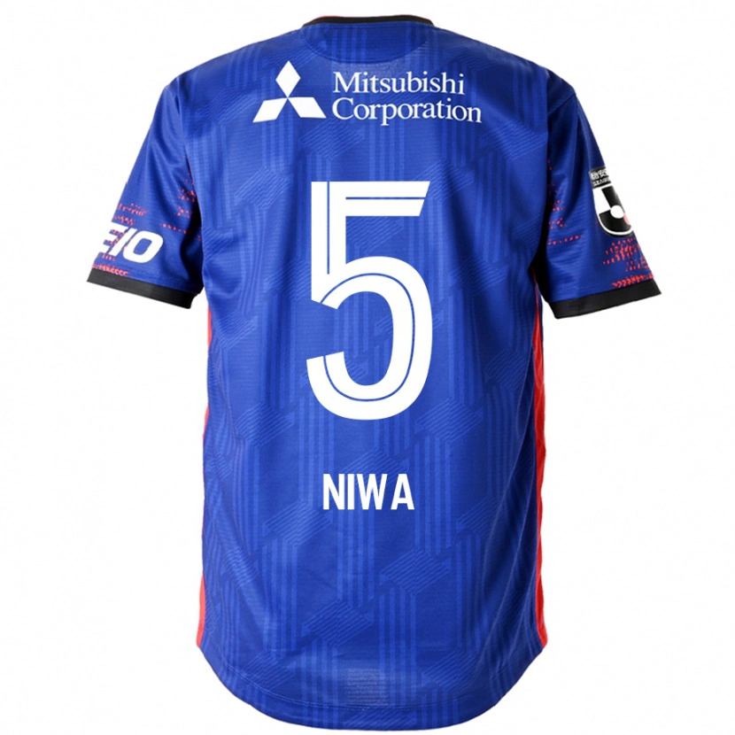 Danxen Homem Camisola Daiki Niwa #5 Azul Royal Branco Principal 2025/26 Camisa