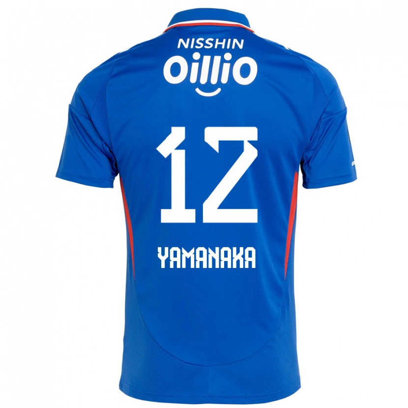 Danxen Homem Camisola Yuki Yamanaka #12 Azul Royal Branco Principal 2025/26 Camisa