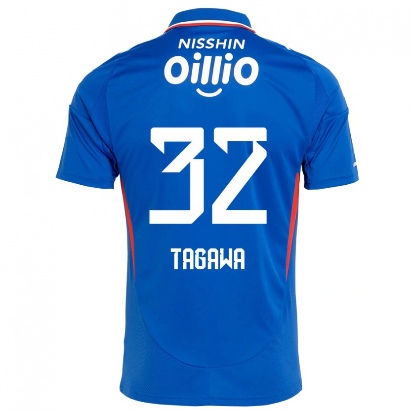 Danxen Homem Camisola Tomoki Tagawa #32 Azul Royal Branco Principal 2025/26 Camisa