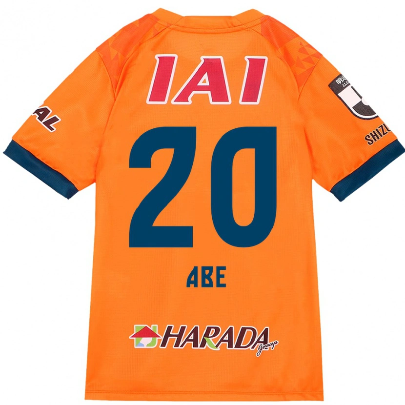 Danxen Homem Camisola Ryoya Abe #20 Laranja Vermelho Principal 2025/26 Camisa