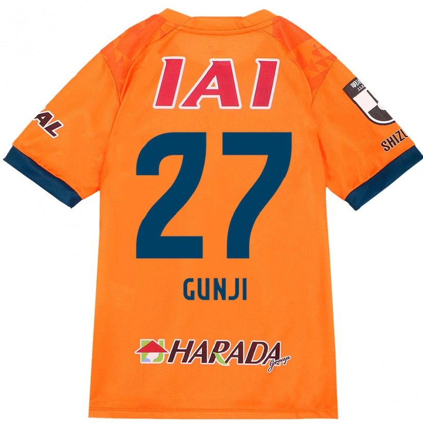 Danxen Homem Camisola Riku Gunji #27 Laranja Vermelho Principal 2025/26 Camisa