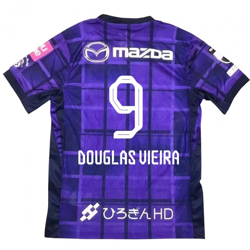 Danxen Homem Camisola Douglas Vieira #9 Roxo Laranja Principal 2025/26 Camisa