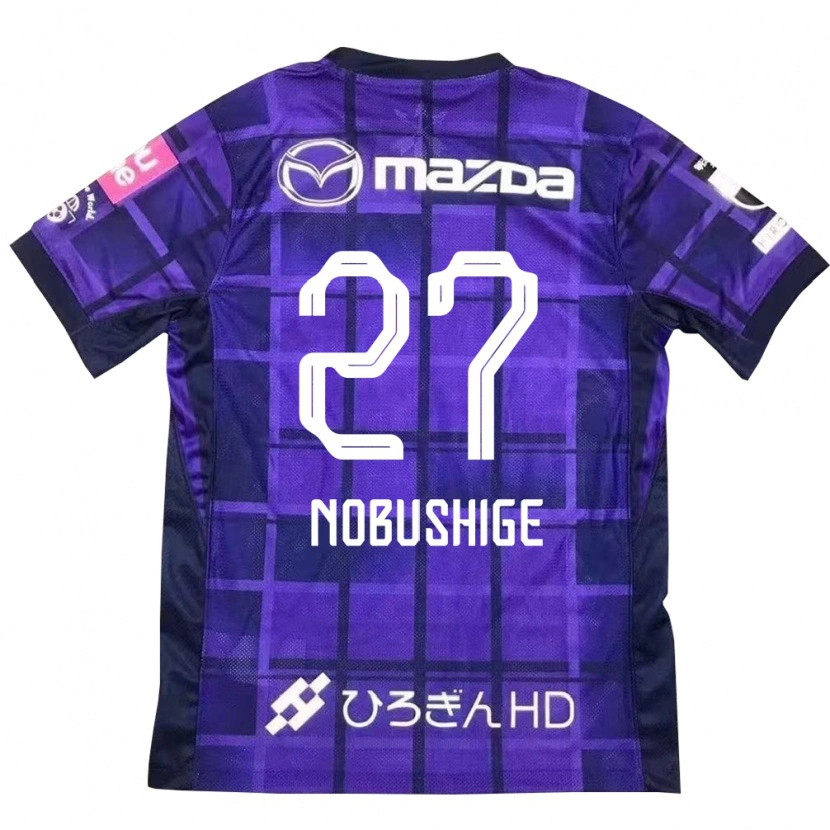 Danxen Homem Camisola Ryojiro Nobushige #27 Roxo Laranja Principal 2025/26 Camisa