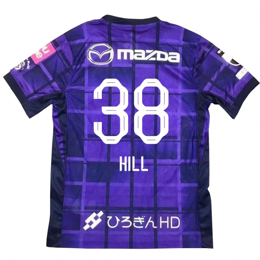 Danxen Homem Camisola Cailen Hill #38 Roxo Laranja Principal 2025/26 Camisa