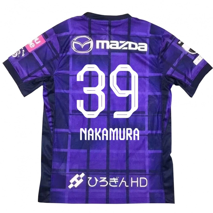 Danxen Homem Camisola Sota Nakamura #39 Roxo Laranja Principal 2025/26 Camisa