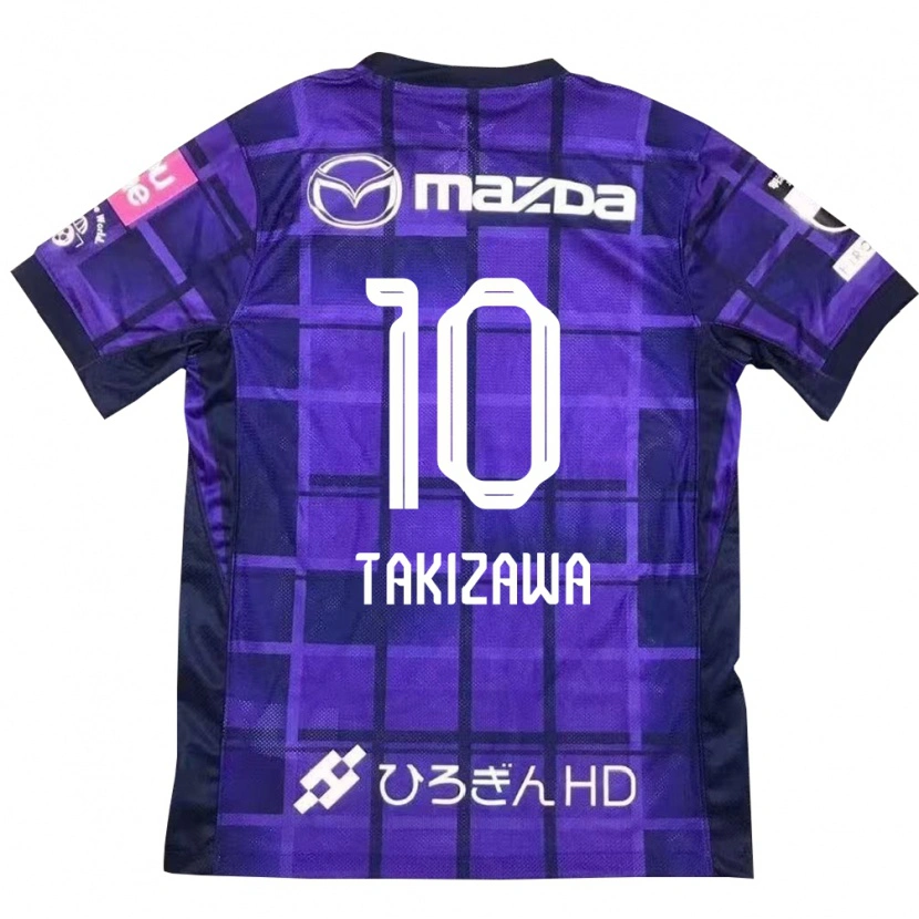 Danxen Homem Camisola Chise Takizawa #10 Roxo Laranja Principal 2025/26 Camisa