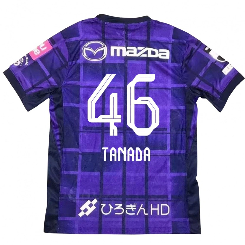 Danxen Homem Camisola Ryo Tanada #46 Roxo Laranja Principal 2025/26 Camisa