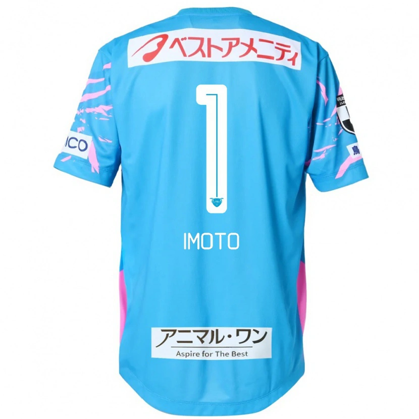 Danxen Homem Camisola Kota Imoto #1 Azul Rosa Principal 2025/26 Camisa