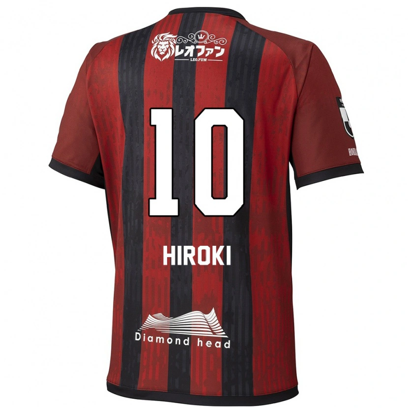 Danxen Homem Camisola Hiroki Miyazawa #10 Vermelho Preto Principal 2025/26 Camisa