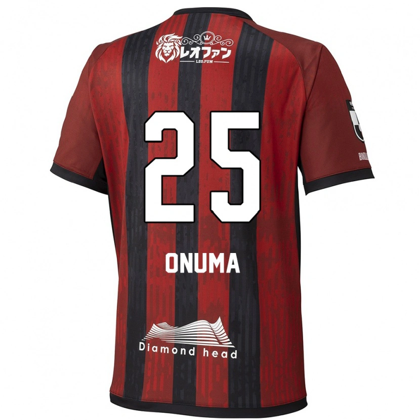 Danxen Homem Camisola Akito Onuma #25 Vermelho Preto Principal 2025/26 Camisa