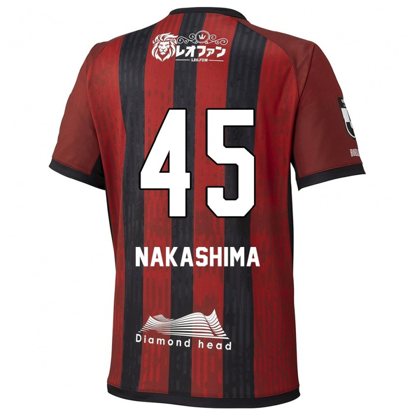 Danxen Homem Camisola Taika Nakashima #45 Vermelho Preto Principal 2025/26 Camisa