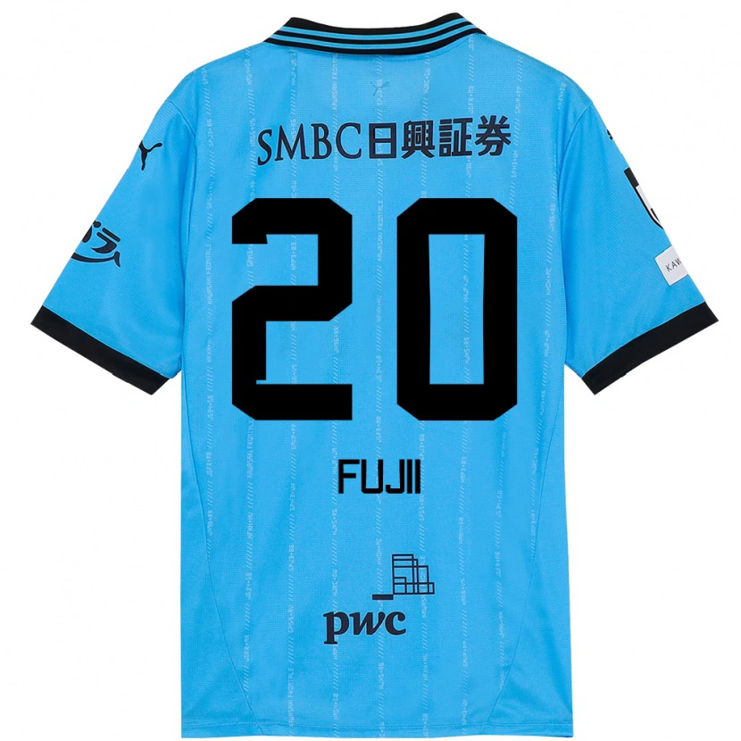 Danxen Homem Camisola Rensuke Fujii #20 Azul Celeste Preto Principal 2025/26 Camisa