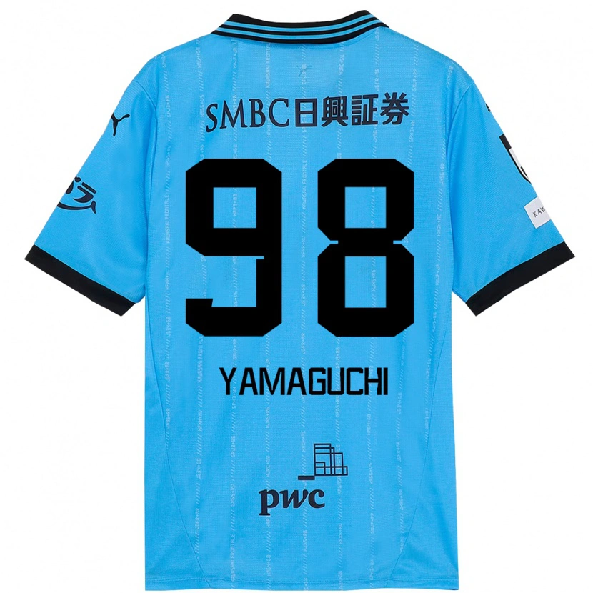 Danxen Homem Camisola Louis Thébault-Yamaguchi #98 Azul Celeste Preto Principal 2025/26 Camisa