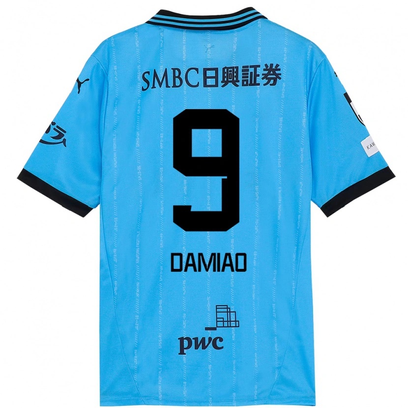 Danxen Homem Camisola Leandro Damiao #9 Azul Celeste Preto Principal 2025/26 Camisa