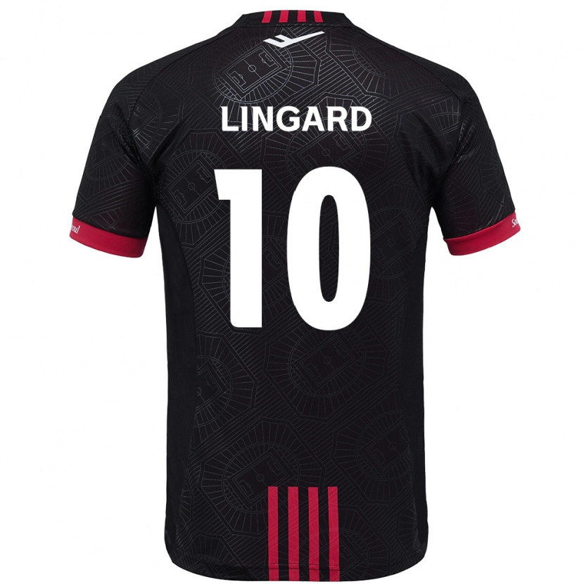Danxen Homem Camisola Jesse Lingard #10 Preto Vermelho Principal 2025/26 Camisa