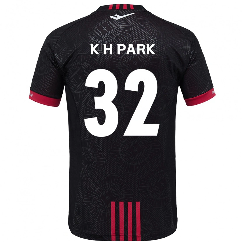 Danxen Homem Camisola Han-Kyul Park #32 Preto Vermelho Principal 2025/26 Camisa