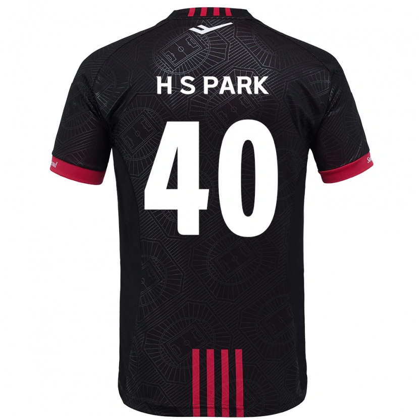 Danxen Homem Camisola Seong-Hun Park #40 Preto Vermelho Principal 2025/26 Camisa