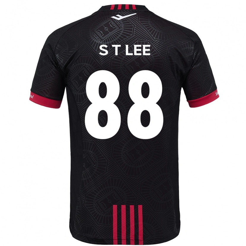 Danxen Homem Camisola Tae-Seok Lee #88 Preto Vermelho Principal 2025/26 Camisa