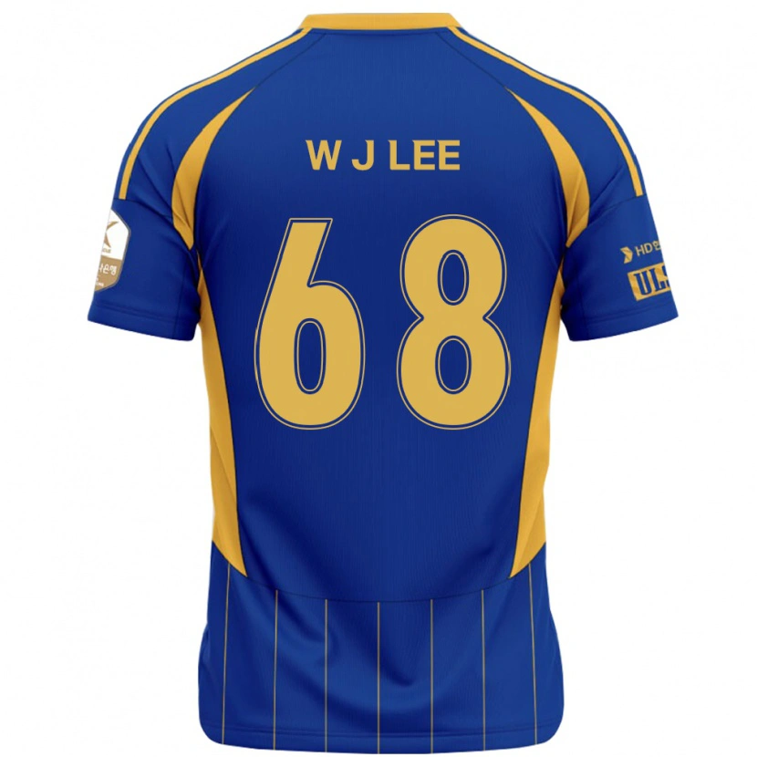 Danxen Homem Camisola Jae-Wook Lee #68 Azul Royal Amarelo Principal 2025/26 Camisa