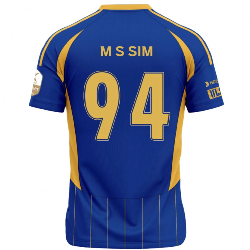Danxen Homem Camisola Sang-Min Sim #94 Azul Royal Amarelo Principal 2025/26 Camisa