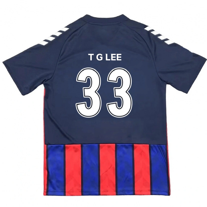 Danxen Homem Camisola Taek-Geun Lee #33 Azul Royal Vermelho Principal 2025/26 Camisa