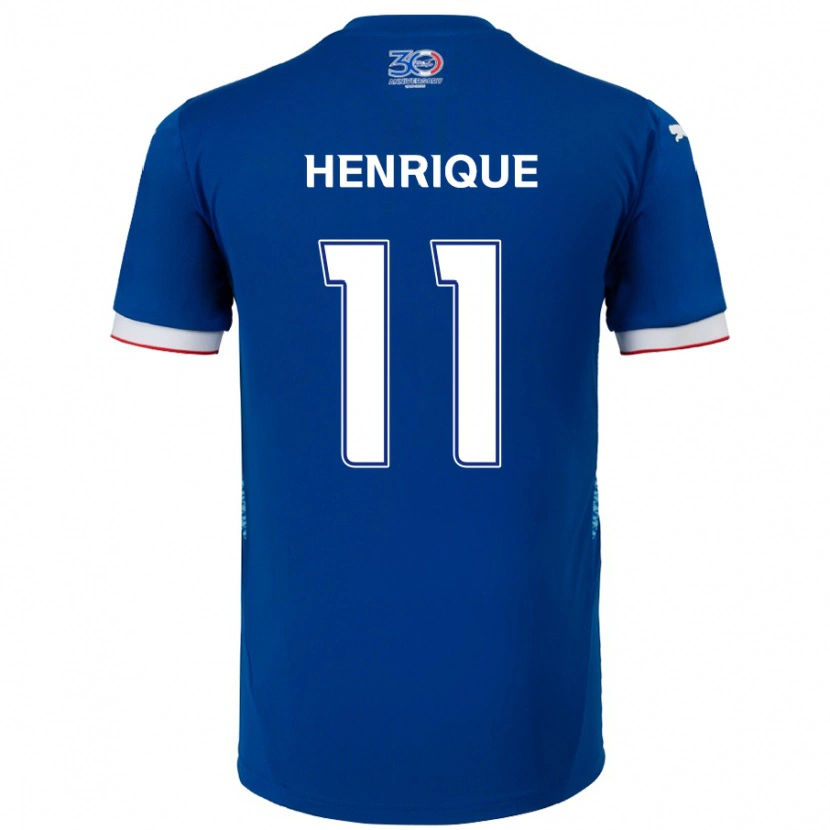 Danxen Homem Camisola Paulo Henrique #11 Azul Royal Branco Principal 2025/26 Camisa