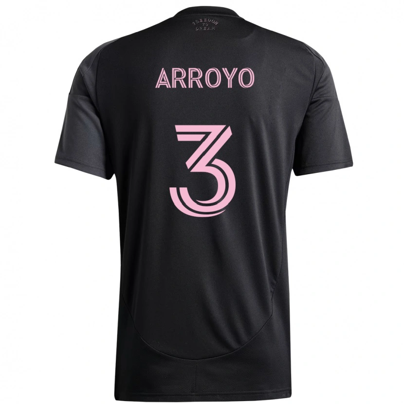 Danxen Homem Camisola Dixon Arroyo #3 Preto Rosa Alternativa 2025/26 Camisa
