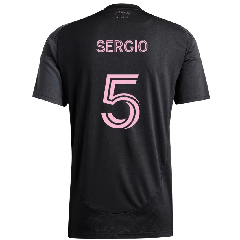 Danxen Homem Camisola Sergio Busquets #5 Preto Rosa Alternativa 2025/26 Camisa