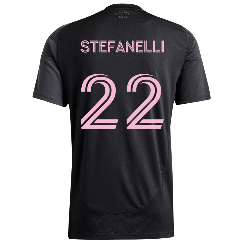 Danxen Homem Camisola Nicolás Stefanelli #22 Preto Rosa Alternativa 2025/26 Camisa