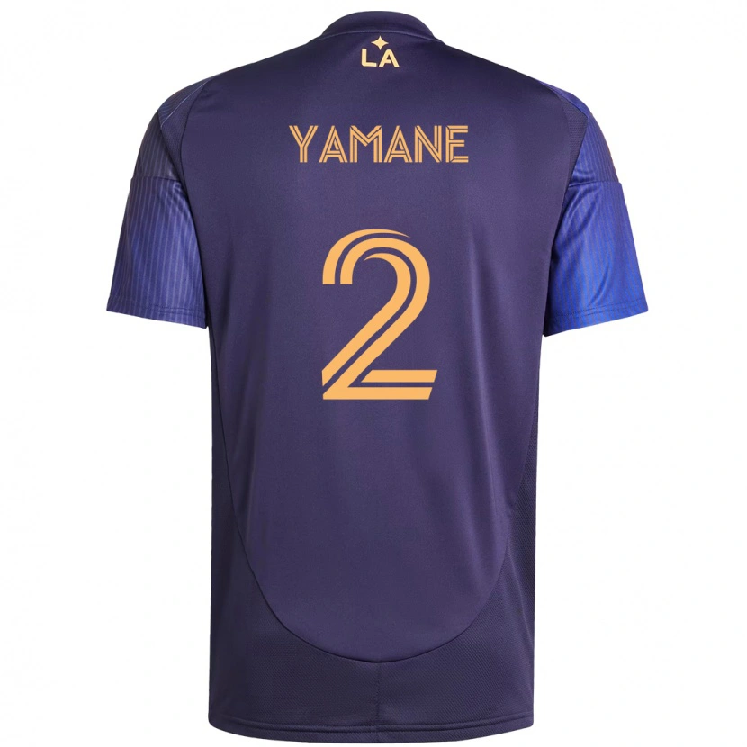 Danxen Homem Camisola Miki Yamane #2 Roxo Azul Alternativa 2025/26 Camisa