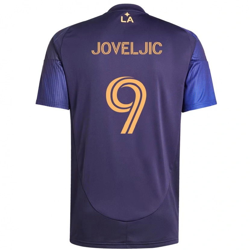 Danxen Homem Camisola Dejan Joveljic #9 Roxo Azul Alternativa 2025/26 Camisa